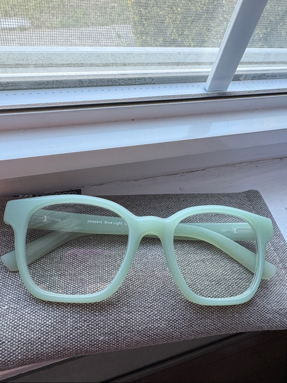 Peepers Adult Size Blue Light Glasses - Mint Green Frame